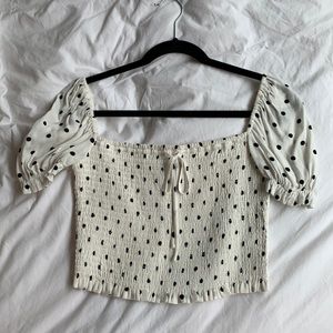 Wilfred Polka Dot Blouse Top - Medium